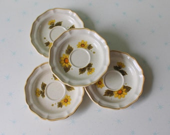 Ciotole in ceramica vintage Mikasa con motivi floreali - Set da 4 - Kitsch anni '60
