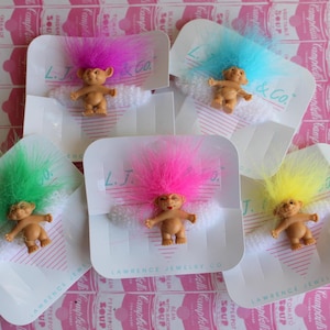 Vintage Troll Doll Hair Bow: 1980s Kitsch Collectible