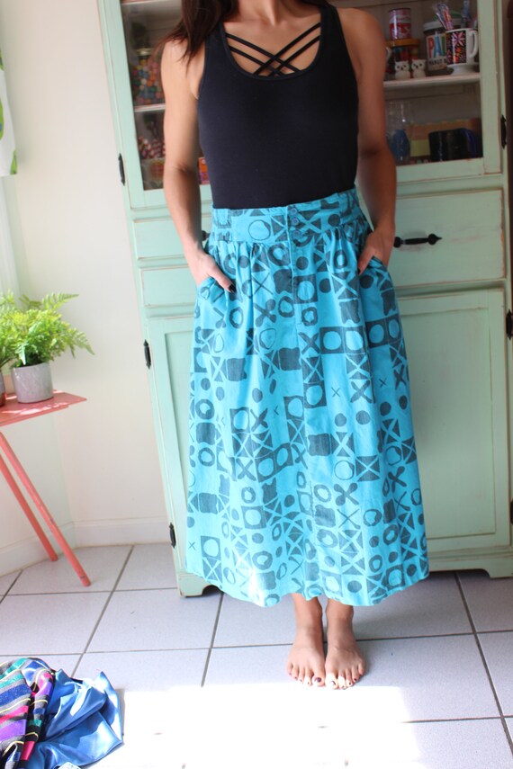 1980s DESIGNER VINTAGE Skirt.....size small to me… - image 6