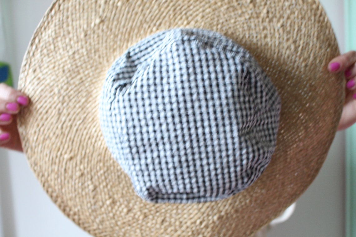 Vintage 80s 90s Floppy Hat....straw Hat. Church. Black. - Etsy