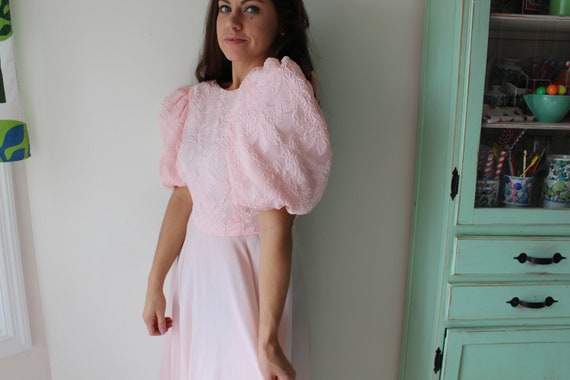 Vintage PINK LACE Ruffled Victorian Dream Dress..… - image 7
