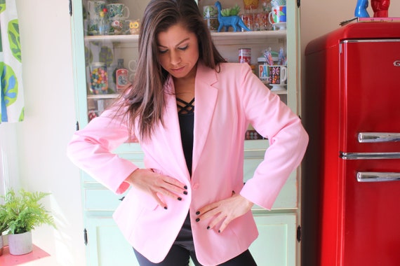 Blazer jacket pink online