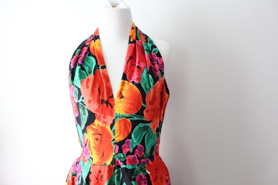 1970s Bright RETRO Chic FLORAL Dress...maxi dress… - image 6