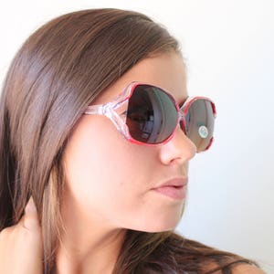 Vintage 1980s Oversized Sunglasses: Taiwan Retro Shades