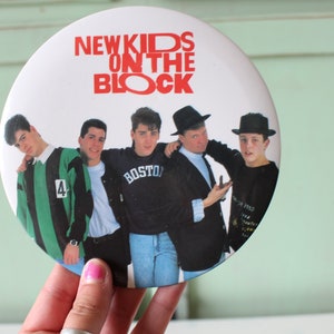 1990er Jahre New Kids On The Block Knopf mit Pins