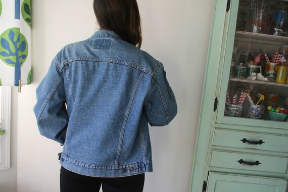 Vintage BLUE JEAN Jacket...grunge. hipster. retro… - image 4