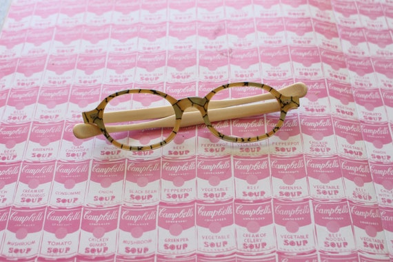 1970s 1980s Vintage Round Yellow Glasses...vintag… - image 1