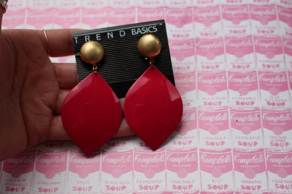 Buy NOS 1980s RED Oval Gold Party Retro