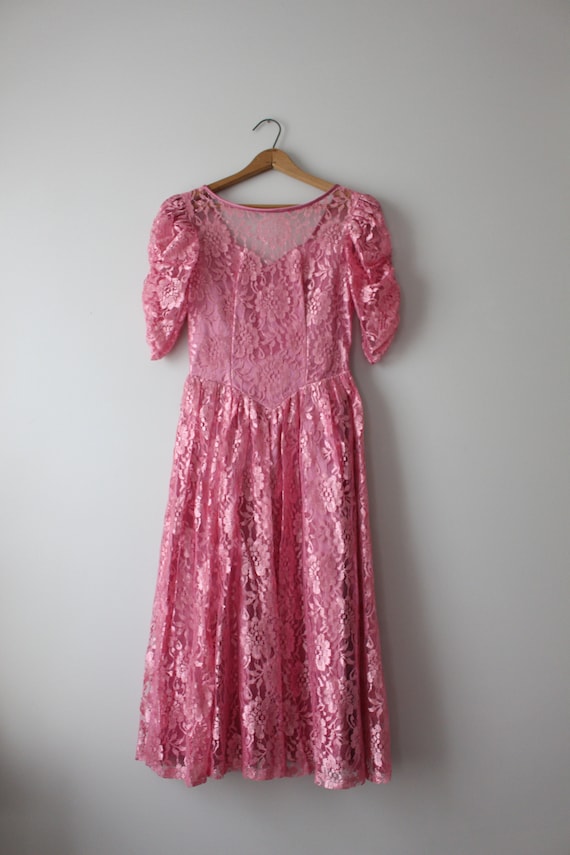 1960s Lovely Vintage PRETTY PINK Dress...fancy. p… - image 2