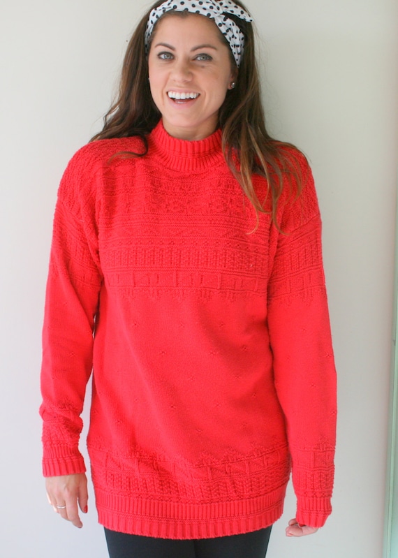 1980s LIZ CLAIBORNE Liz Wear Geometric Sweater.sm… - image 1