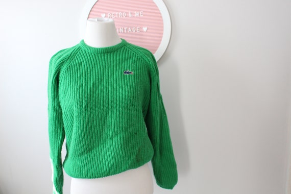 1970s Vintage Kelly Green Unisex Sweater.....smal… - image 2