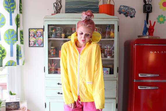 1980s RAD Hipster Yellow Jacket....size small med… - image 2