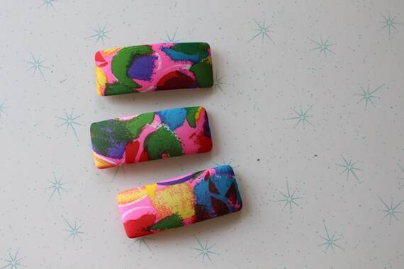1960s Floral Barrette, New Old Stock Mid-century Hair  display picture 1