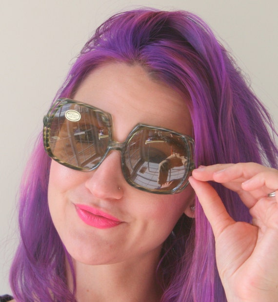 Vintage MOD Sunglasses.....rare. womens eyewear.t… - image 1