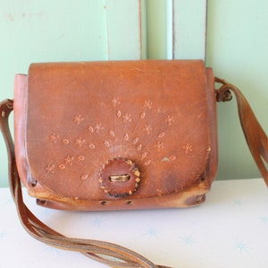 Bolso de mano boho retro de los años 80... para mujer, para dama, hippie, azteca, de cuero, retro, cartera, bolso de mano, hipster, glam de los años 80, folk, indie