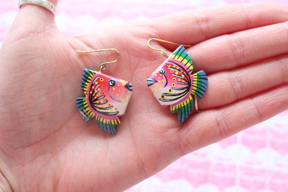 Etsy fish earrings deals