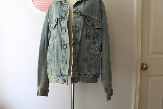 Vintage DENIM  Acid Wash Jacket.medium mens. larg… - image 3