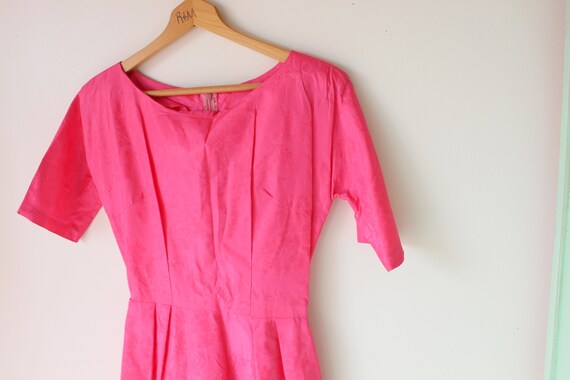 1960s Vintage HOT PINK Sexy Party Dress...size sm… - image 1