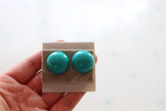 mod retro hipster nautical rad 1980s ROYAL BLUE Nos Studs....pierced ears 80s accessories wedding. striped urban blue earrings