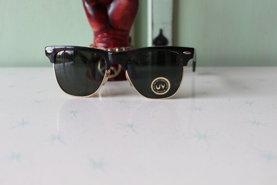 1980s RAD  Sunglasses.black. retro. colorful shad… - image 3