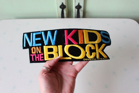 1990s NEW KIDS on the BLOCK Huge Patch....retro. … - image 1