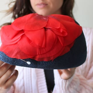 Vintage Mid Century Hat....vintage hat. church. winter hat. wedding. bride. costume. 1950s hat. 1960s hat. french. straw hat.