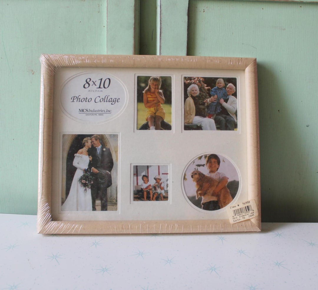 Vintage Wooden Collage Picture Frame: 1970s-80s Retro Decor - Etsy
