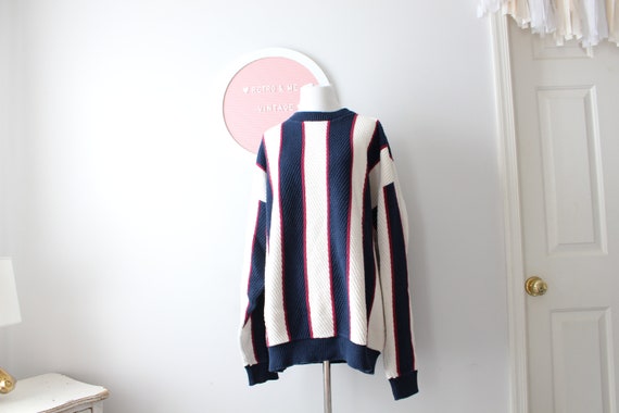 1990s Striped Oversized Sweater... large. xlarge.… - image 2