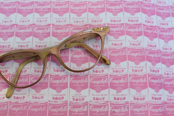 1950s 1960s Vintage CAT EYE Eye Glasses....vintag… - image 1