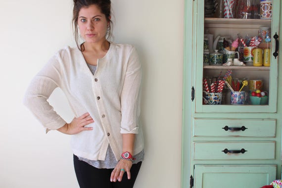 1980s Boho Cream Blouse: Vintage Chico's Design, … - image 5