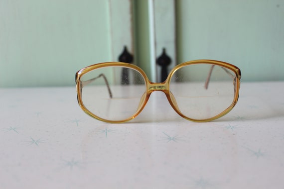 Christian Dior Brille - Vintage, 80er Jahre, gelb-goldener Rahmen