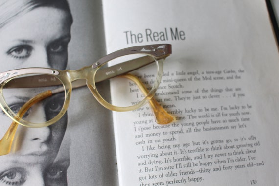 1950s 1960s Vintage CAT EYE Eye Glasses..vintage … - image 2