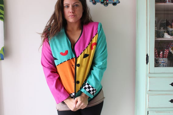 1980s RAINBOW Jacket....size medium....colorful. … - image 2