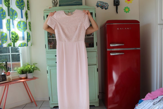 1980s Vintage PINK SEQUINS Dress..small medium..g… - image 2