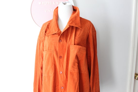 Vintage Burnt Orange  Basic Editions Blouse...198… - image 4