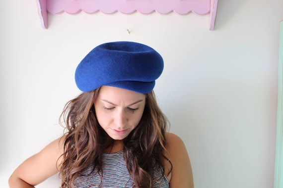 Vintage Mid Century Hat...furry hat. church. roya… - image 2