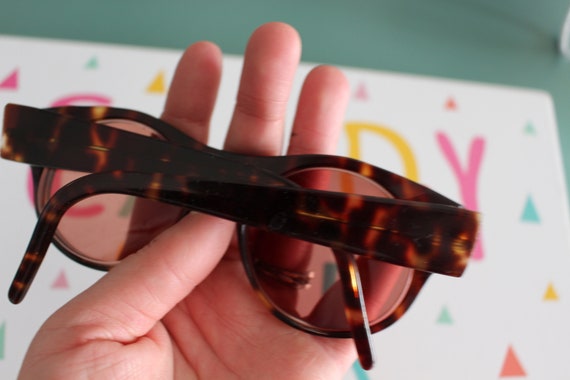 Vintage Cat Eye Sunglasses: 1950s-60s Italian Eye… - image 3