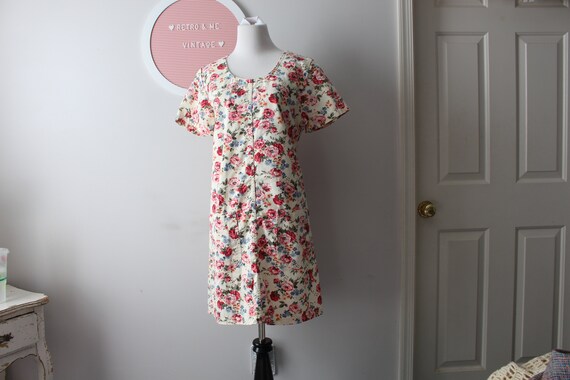 Vintage 1990s FLORAL Dress.....retro. 90s clothin… - image 2