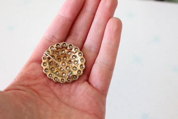 Vintage Diamond Atomic Brooch....groovy. retro. 1… - image 3