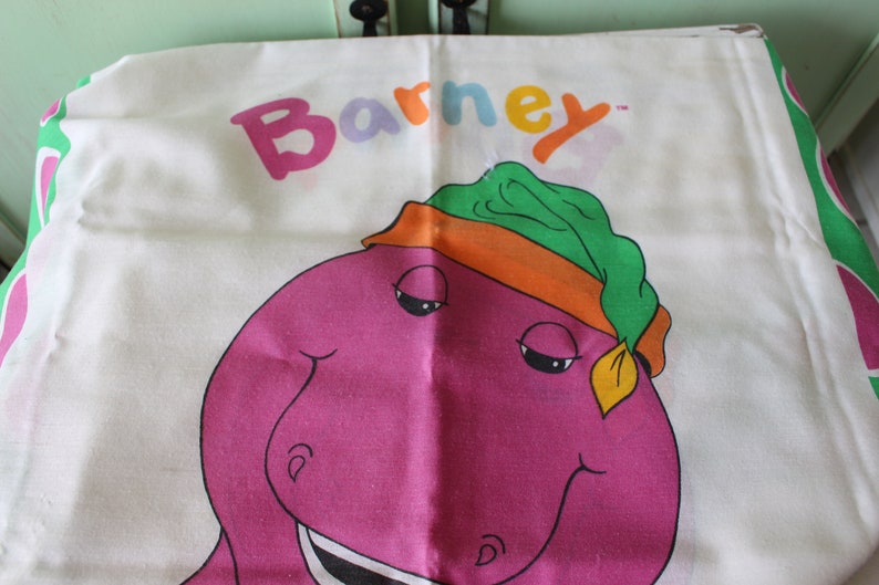 barney the dinosaur pillow