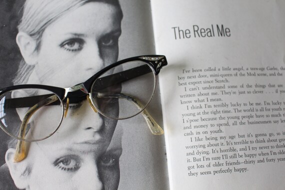 1950s 1960s Vintage CAT EYE Eye Glasses..vintage … - image 5