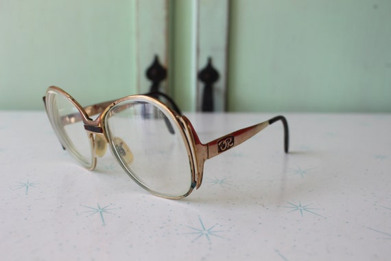 Vintage Unisex 1970s Groovy Glasses.....huge. cla… - image 2