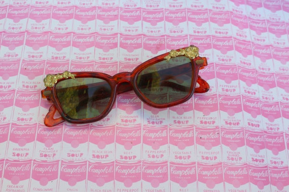 1950s 1960s Vintage CAT EYE Sun Glasses..vintage … - image 2