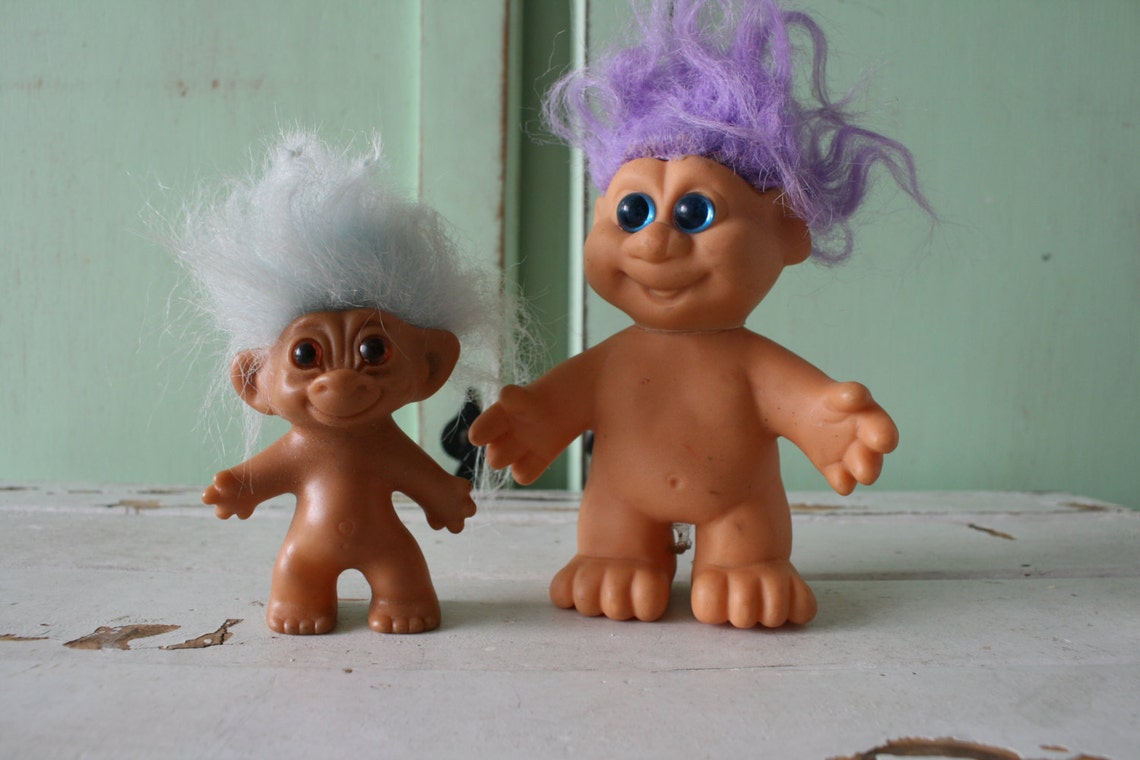 Vintage TROLLS Doll Set...doll. Collectible. Troll. 1980s. Etsy