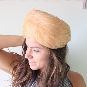 Vintage &#39;Gay Paree&#39; Furry Hat: Mid-Century Designer Fashion