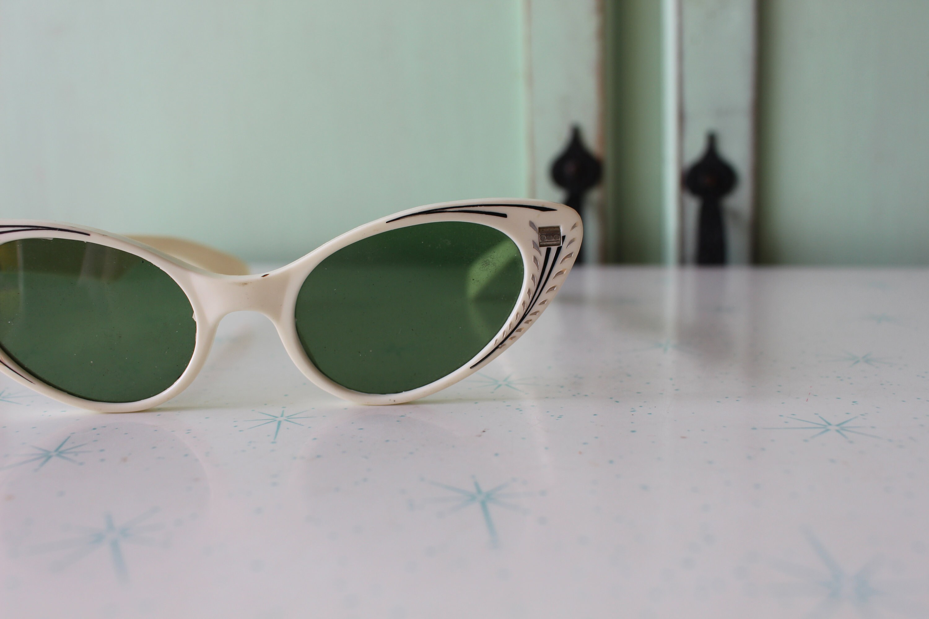 Vintage 1960s Cat Eye Sunglasses: Mid Century Eyewear - Etsy