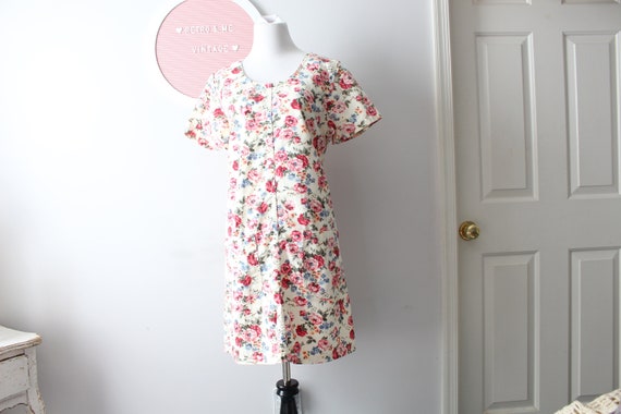 Vintage 1990s FLORAL Dress.....retro. 90s clothin… - image 1