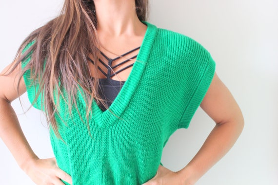 Kelly green sweater vest hot sale