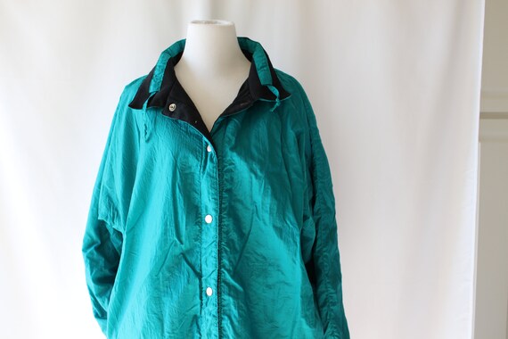 1980s Vintage Windbreaker Jacket..medium. black. … - image 3