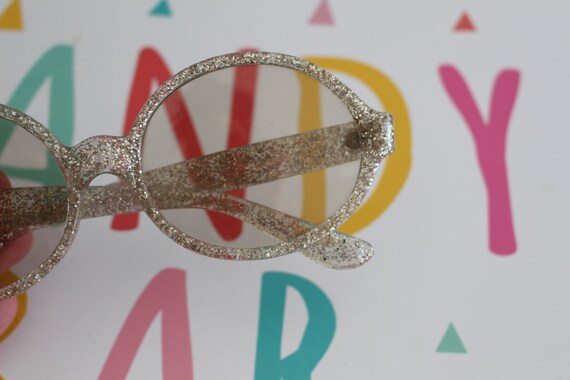 Vintage Glitter Sunglasses: 1960s Mod Eyewear - image 5